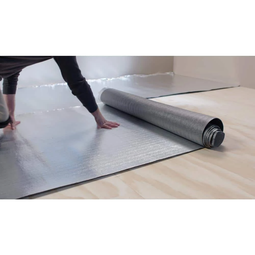 Standard 100 sq. ft. Rolls 25 ft. x 4 ft. x .080 in. Polyethylene Foam 2-in-1 Underlayment by TrafficMaster - Image 2