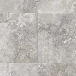 Travertine Grey Stone Residential Vinyl Sheet Flooring 12ft. Wide x Cut to Length by TrafficMaster