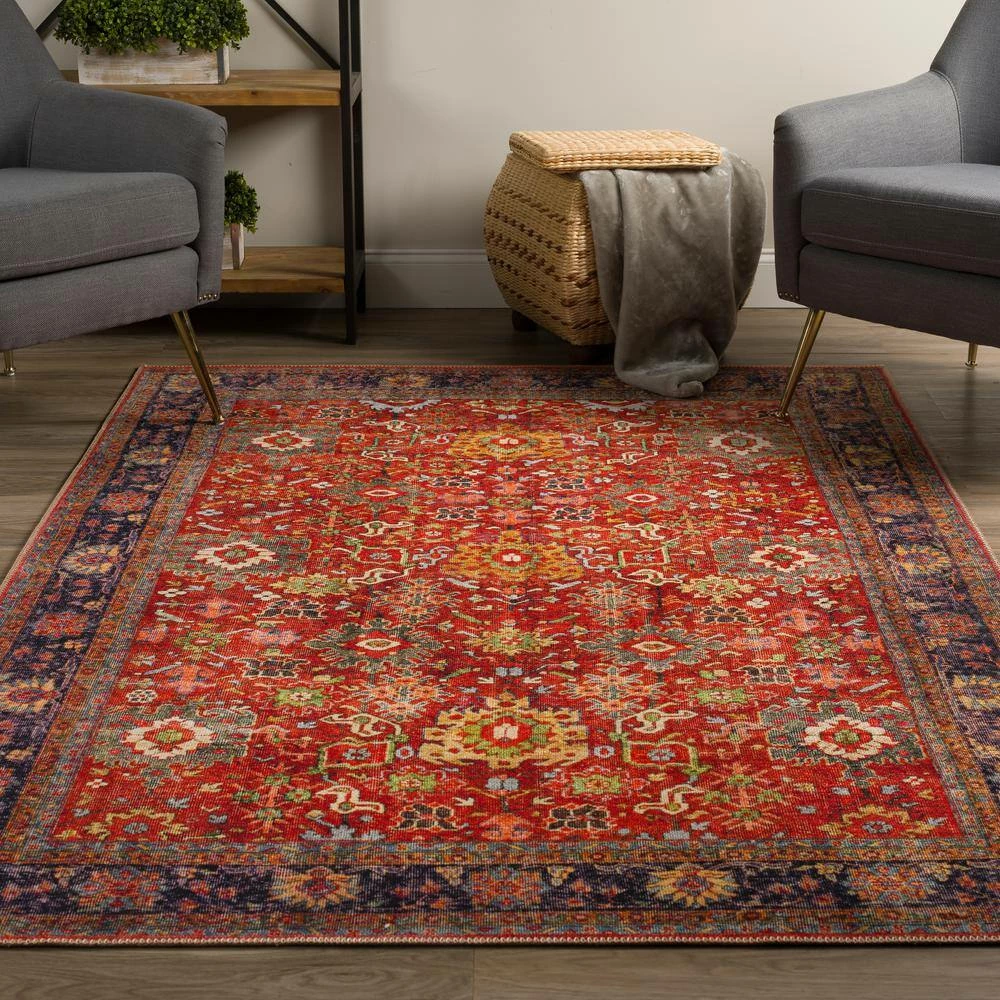 Athena 5 Tuscan 3 ft. 3 in. x 5 ft. 3 in. Area Rug by Addison Rugs - Image 7