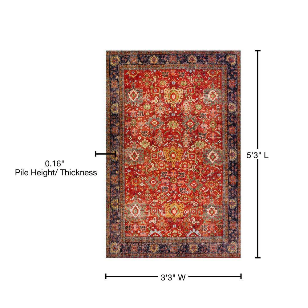 Athena 5 Tuscan 3 ft. 3 in. x 5 ft. 3 in. Area Rug by Addison Rugs - Image 6