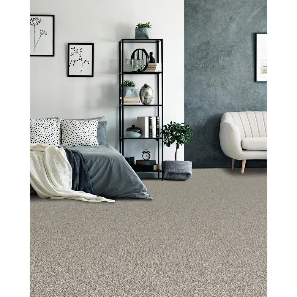 Prancer - Color Woodland Indoor 12 ft. Texture Beige Carpet (1080 sq. ft./Roll) by TrafficMaster - Image 2